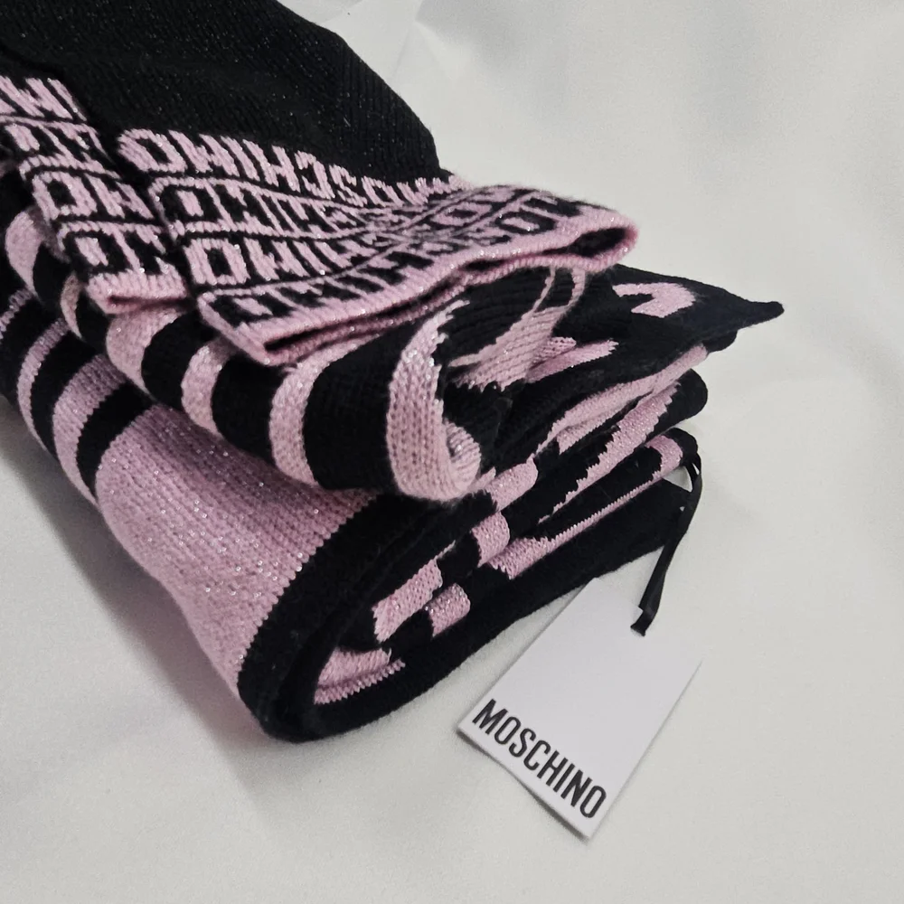 Moschino Pink and Black Women's Accessory Set
